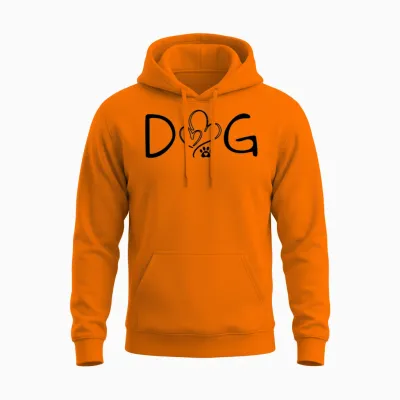 Dog Unisex Hoodie - Safety Orange