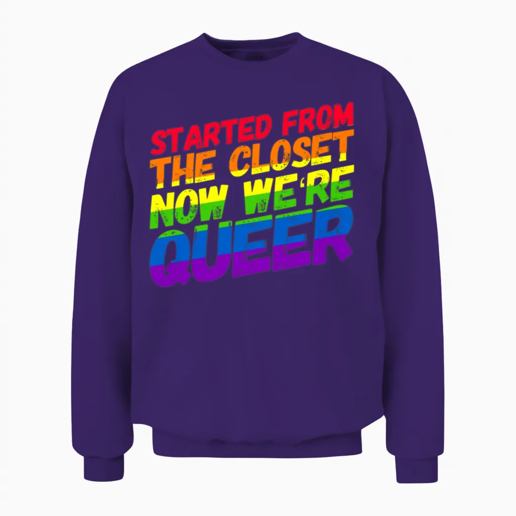 Homosexuality Gay Pride Lgbt Csd Unisex Sweatshirt in Purple