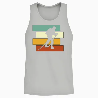 Hiking Retro Unisex Tank Top - Ash
