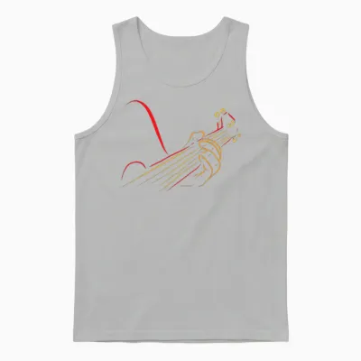Playing Guitar Guitarist Music Life Funny Gift Unisex Tank Top - Ash