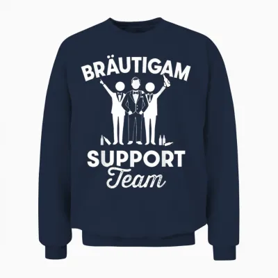 Team Bräutigam Support Team Junggesellenabschied Jga Unisex Sweatshirt - Navy