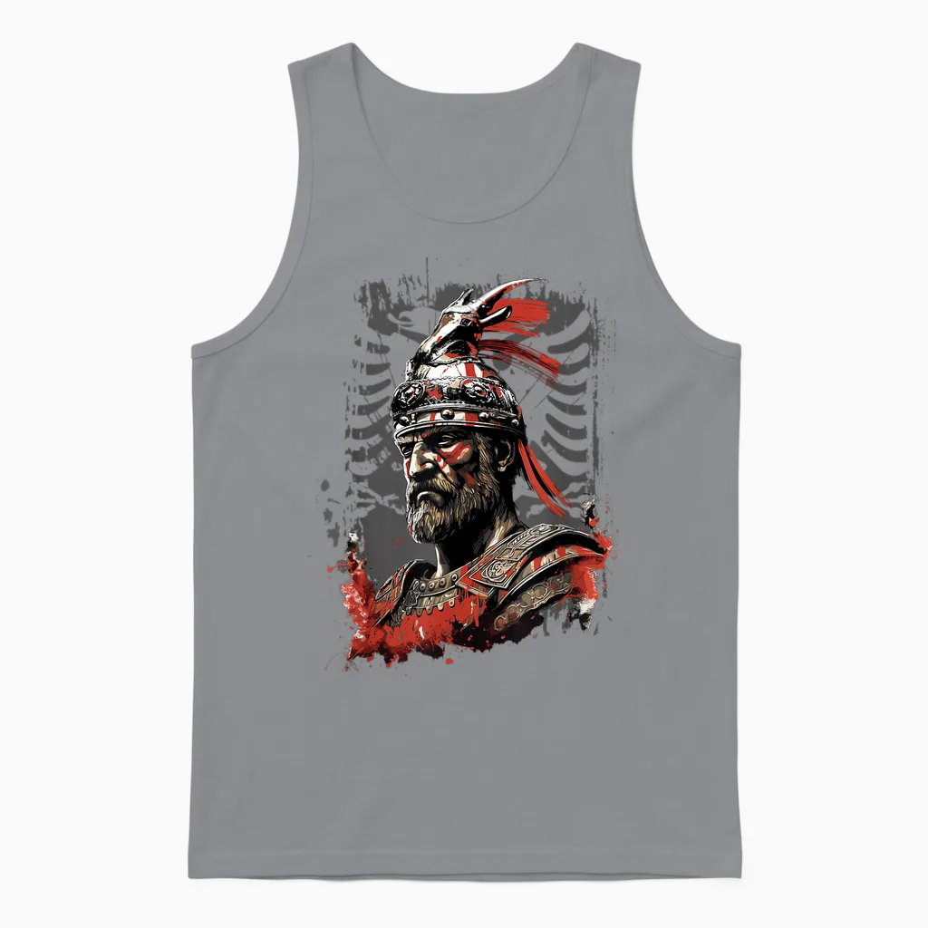 Skanderbeg Albanischer Nationalheldenadler Kosovo Albaner Unisex Tank Top in Sport Grey