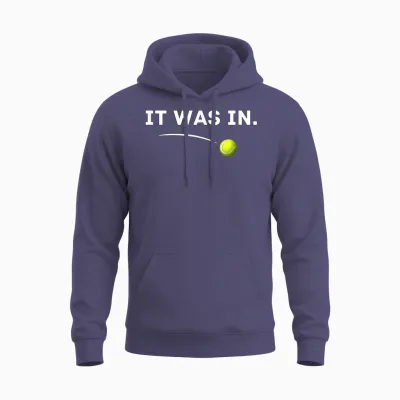 Tennis - It Was In! Lustiges Tennis Unisex Hoodie - Heather Sport Dark Navy
