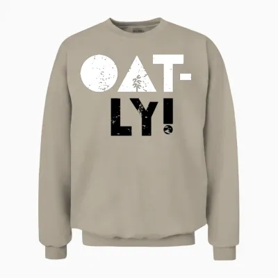 Oatly! Oat Milk Unisex Sweatshirt - Sand