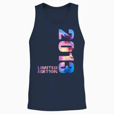 2013 Junge Mädchen 13. Geburtstag Limited Edition 13 Unisex Tank Top - Navy