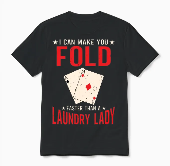 Poker Unisex T-Shirt in Black
