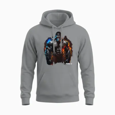 Frex Animal Gym-Wear Gorilla Affe Damen Bodybuilding Workout Motivations-T-Shirt Schwarz Kurzarm S Eu 34/36 Unisex Hoodie - Sport Grey