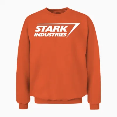 Marvel Iron Man Stark Industries Logo Unisex Sweatshirt - Orange