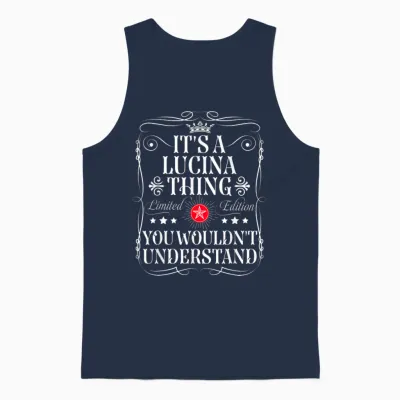 Le Nom De Lucina Est Un Nom De Lucina Que Vous Ne Comprendriez Pas Unisex Tank Top - Navy