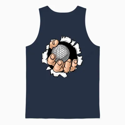 Golf Balls Unisex Tank Top - Navy