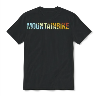 Mountainbike Retro Unisex T-Shirt - Black