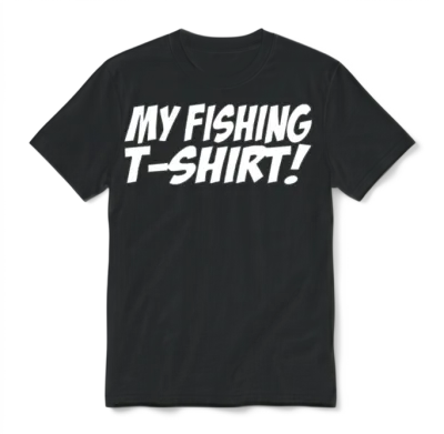 Funny Fishing Unisex T-Shirt - Black