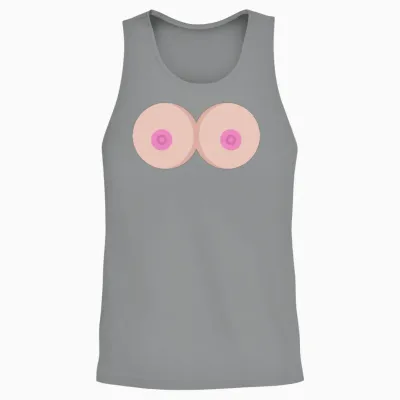 Big Tits, Huge Boobs Unisex Tank Top - Sport Grey