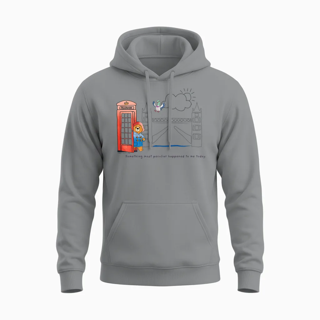 Paddington Young Bears Leitfaden Für Kinder Auf Der London Tower Bridge Unisex Hoodie in Sport Grey