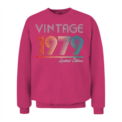 Vintage 1979 Limited Edition Unisex Sweatshirt - Heliconia