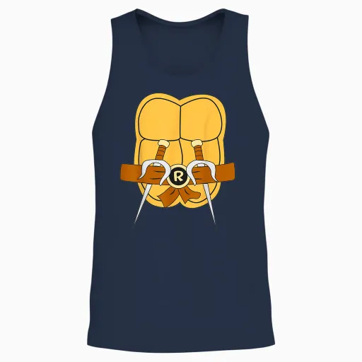 Mademark X Teenage Mutant Ninja Turtles - Raphael Easy Halloween Costume Unisex Tank Top - Navy