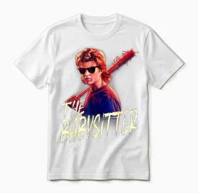 Netflix Stranger Things Steve the Babysitter Portrait Unisex T-Shirt - White