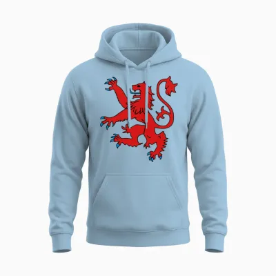 Scottish Lion Unisex Hoodie - Light Blue