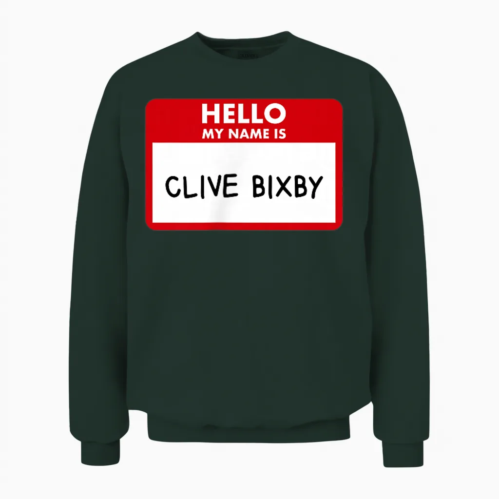 Hallo, Mein Name Ist Clive Bixby Phil Unisex Sweatshirt in Forest