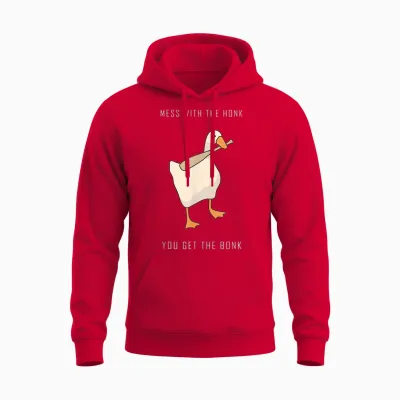 Untitled Goose Game Lustiges Familienspiel Unisex Hoodie - Red
