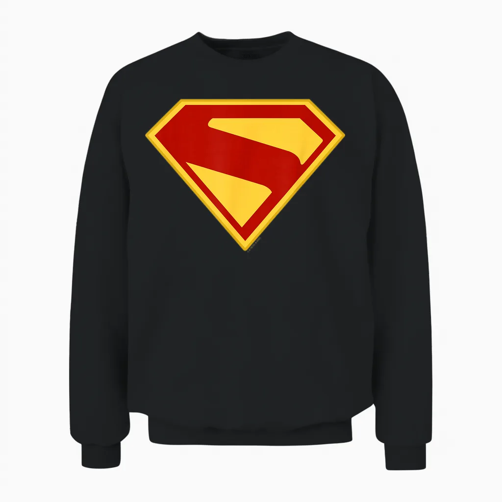 Superman (2025 Movie) S-Shield Unisex Sweatshirt in Black