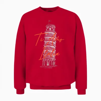 Ti Amo Italia La Tour Penchée De Pise Italie Souvenir Unisex Sweatshirt - Red