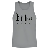 The True Meaning of the Word Lgbt Unisex Tank Top - Sport Grey – 2