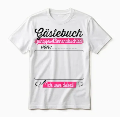 Jga T-Shirt Frauen Poltern Braut Junggesellenabschied Frauen Unisex T-Shirt - White