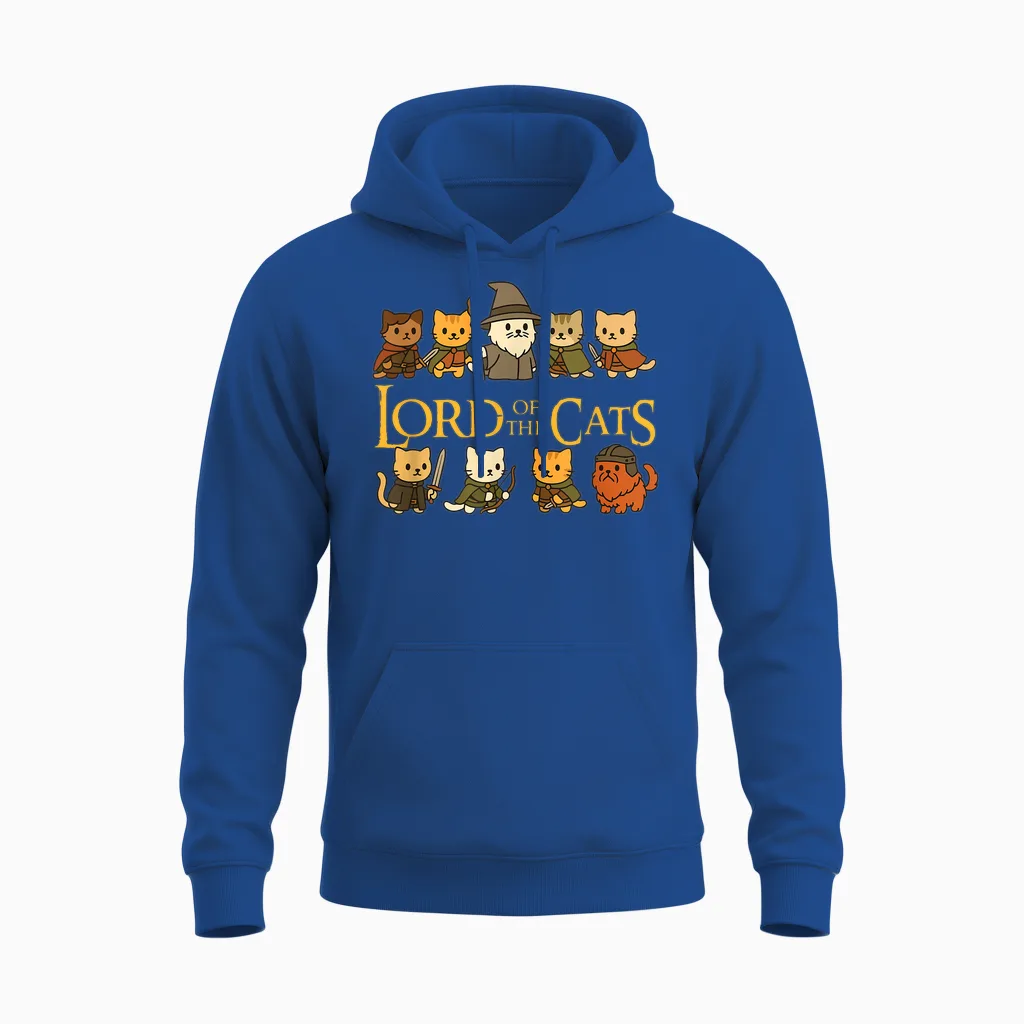 Lord of the Cats - Cat Lovers Unisex Hoodie in Royal