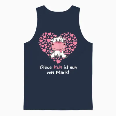 Damen Landwirtin Braut Outfit Mit Kuh Jga Unisex Tank Top - Navy