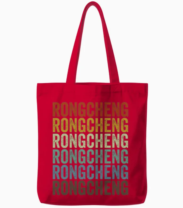 Rongcheng China Retro Vintage Tote Bags - Red