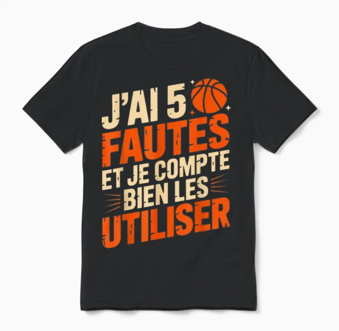 Humour Falls Basketball Gift Men's Basketball Fan Unisex T-Shirt in Black