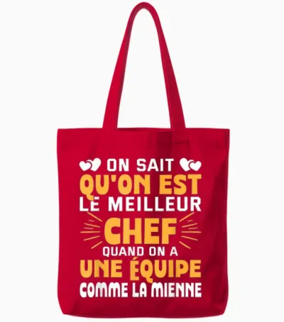We Know We Are the Best Chef Super Chef Team Tote Bags - Red