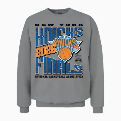 Nba 2026 Finals New York Knicks Let's Go Unisex Sweatshirt - Sport Grey