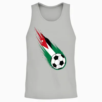 Hashemite Kingdom of Jordan Flag Graphic Pride Heritage Unisex Tank Top - Ash