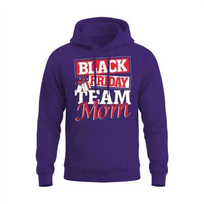 Black Friday Team Mom Unisex Hoodie - Purple