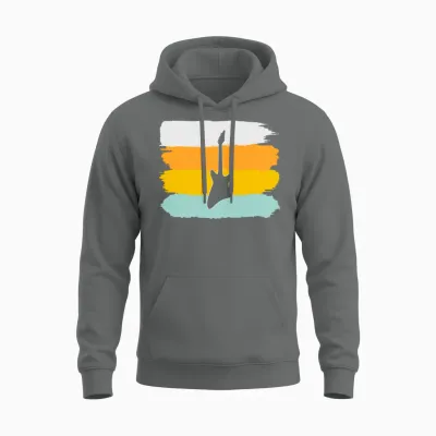 Eguitar Retro Unisex Hoodie - Graphite Heather