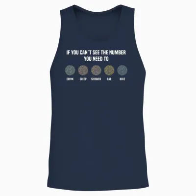 Ishihara Numbers - Hike Unisex Tank Top - Navy