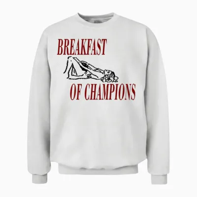 Breakfast of Champions Official Unisex Sweatshirt - White
