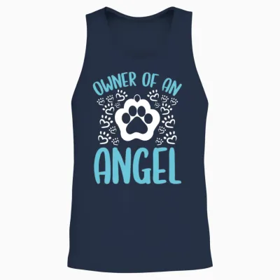 Grieving Dog Remembrance Dog Grief Pet Loss of Dog Unisex Tank Top - Navy