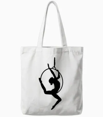 Aerial Hoop Tote Bags - White