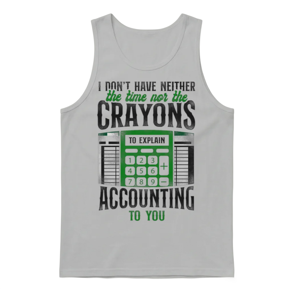 Accountant Bookkeeper Accounting Unisex Tank Top - Ash