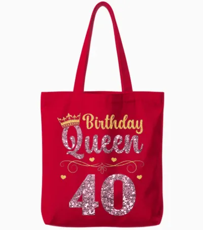 40. Königin Geburtstag 40 Years Forty Tote Bags - Red