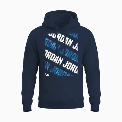 Jordan Camo Pattern Blue Camouflage Unisex Hoodie - Navy