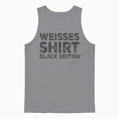 White Shirt Black Edition T-Shirt, Black, S Unisex Tank Top - Sport Grey