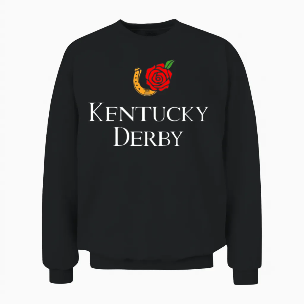 Kentucky Derby Unisex Sweatshirt in Black