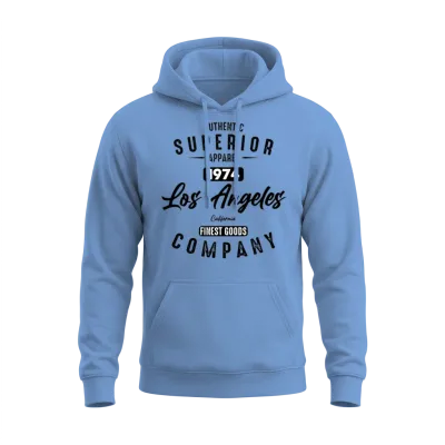 Los Angeles California Republic 1974 Vintage Unisex Hoodie - Carolina Blue