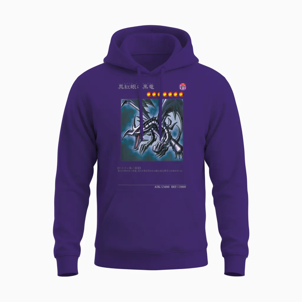 Black Dragon Logo Papl1460 T-Shirt, Black, S Unisex Hoodie in Purple
