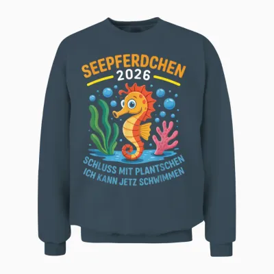Seepferdchen 2026 Ich Kann Schwimmen - Kleine Schwimmer Unisex Sweatshirt - Dark Heather