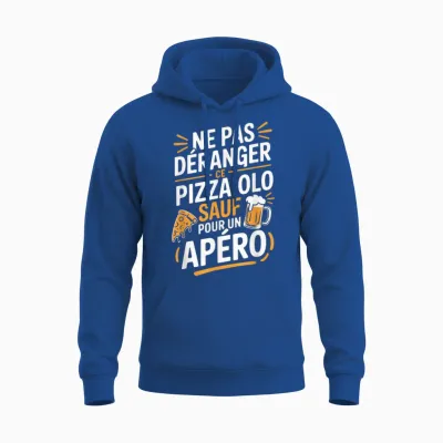 Pizzaiolo Men's Aperitif Humour Gift Idea Pizza Funny Beer Unisex Hoodie - Royal